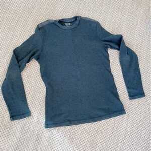 Mountain Hardwear Charcoal ribbed Long Sleeve Tee men’s